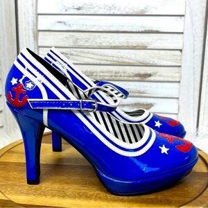 FUNTASMA l Sailor Nautical  Costume Anchor Platform Mary Jane Size 8